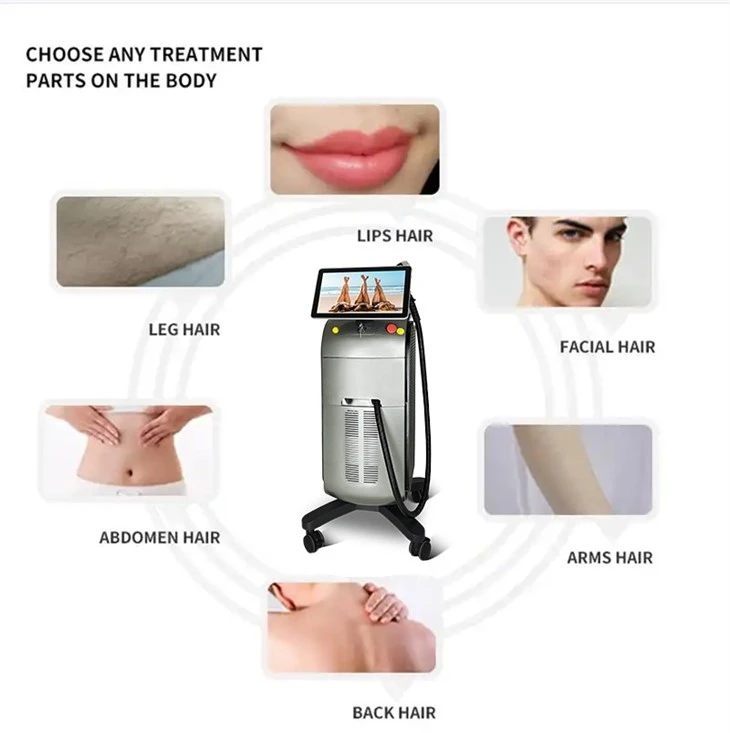 Ice Platinum Titanium Diode Laser Hair Removal Machine