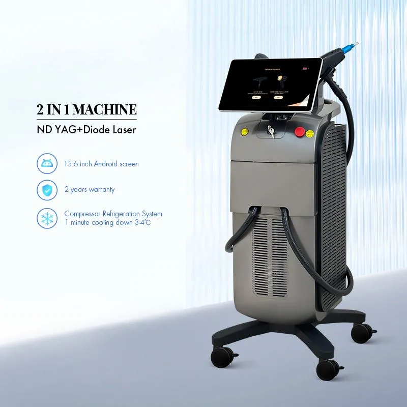 Nd YAG+ダイオード レーザー 2 in 1 マシン