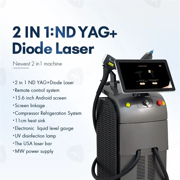 ND YAG+Diode Laser Hair Removal Machine Hot Sale